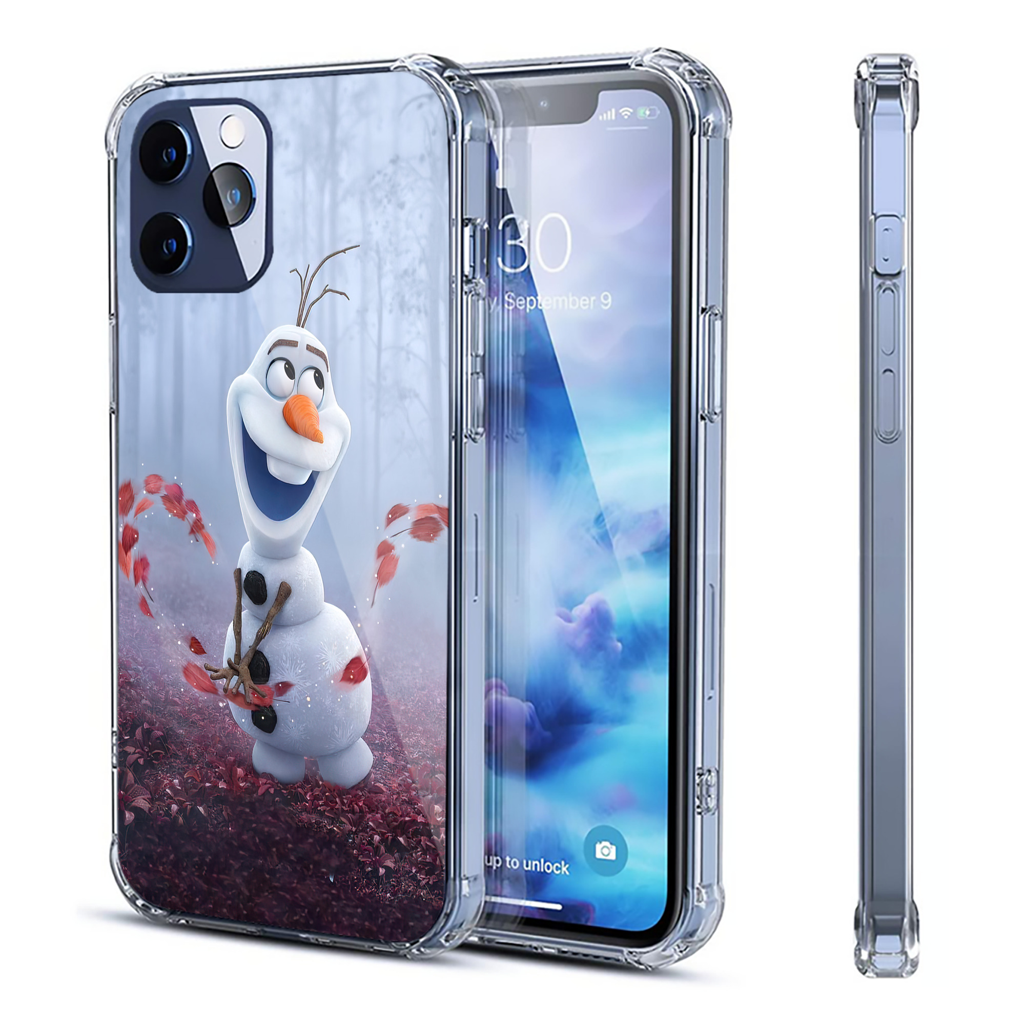（画像用） アナと雪の女王 アンナ エルサ Frozen Anna Elsa 【iPhone 12シリーズ対応】透明スマホケース（クリアソフトケース）